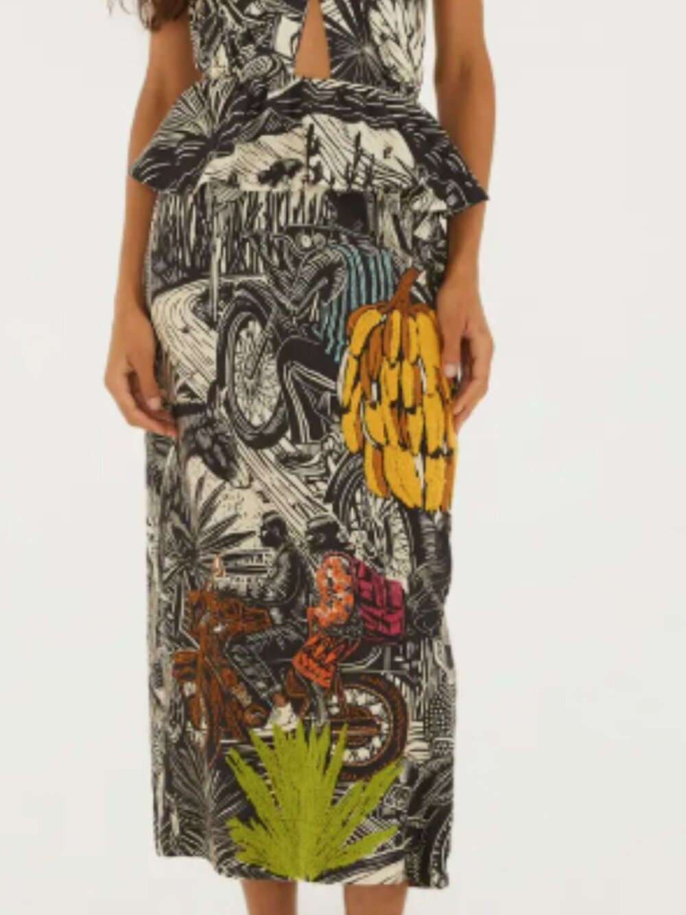 Farm Rio Ruta Embroidered Maxi Dress - Picture 6 of 6